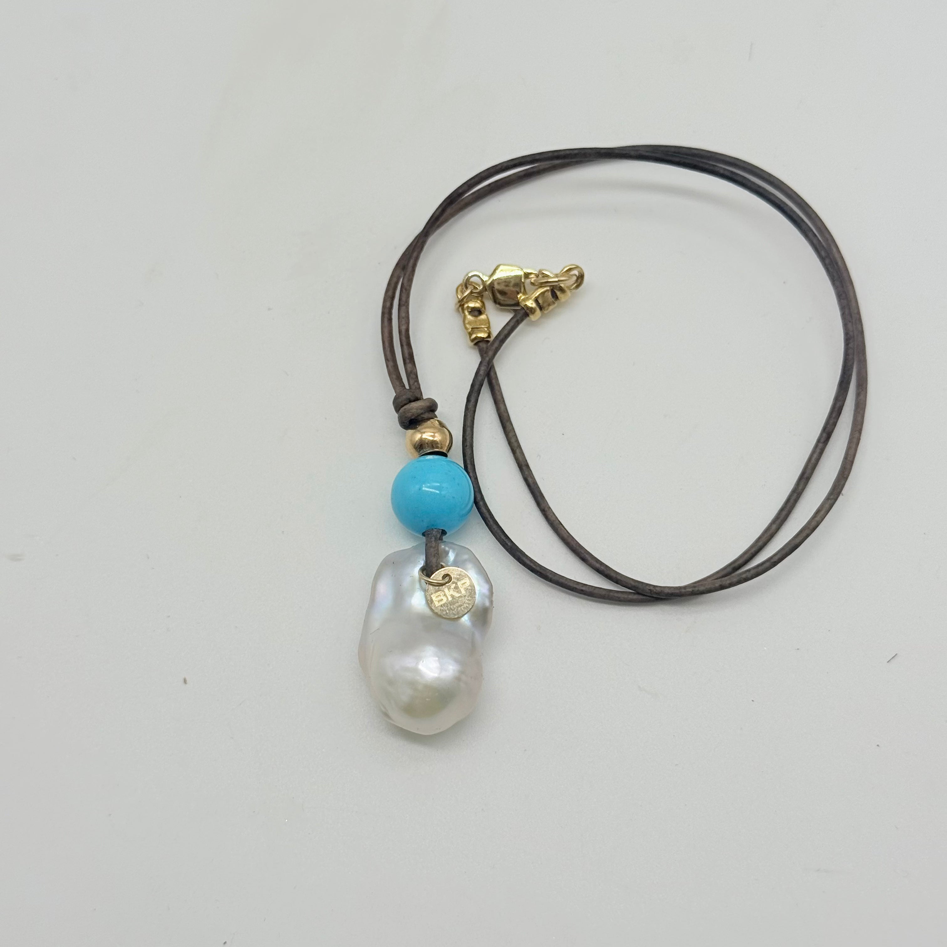 Sleeping Beauty Turquoise & Baroque Pearl