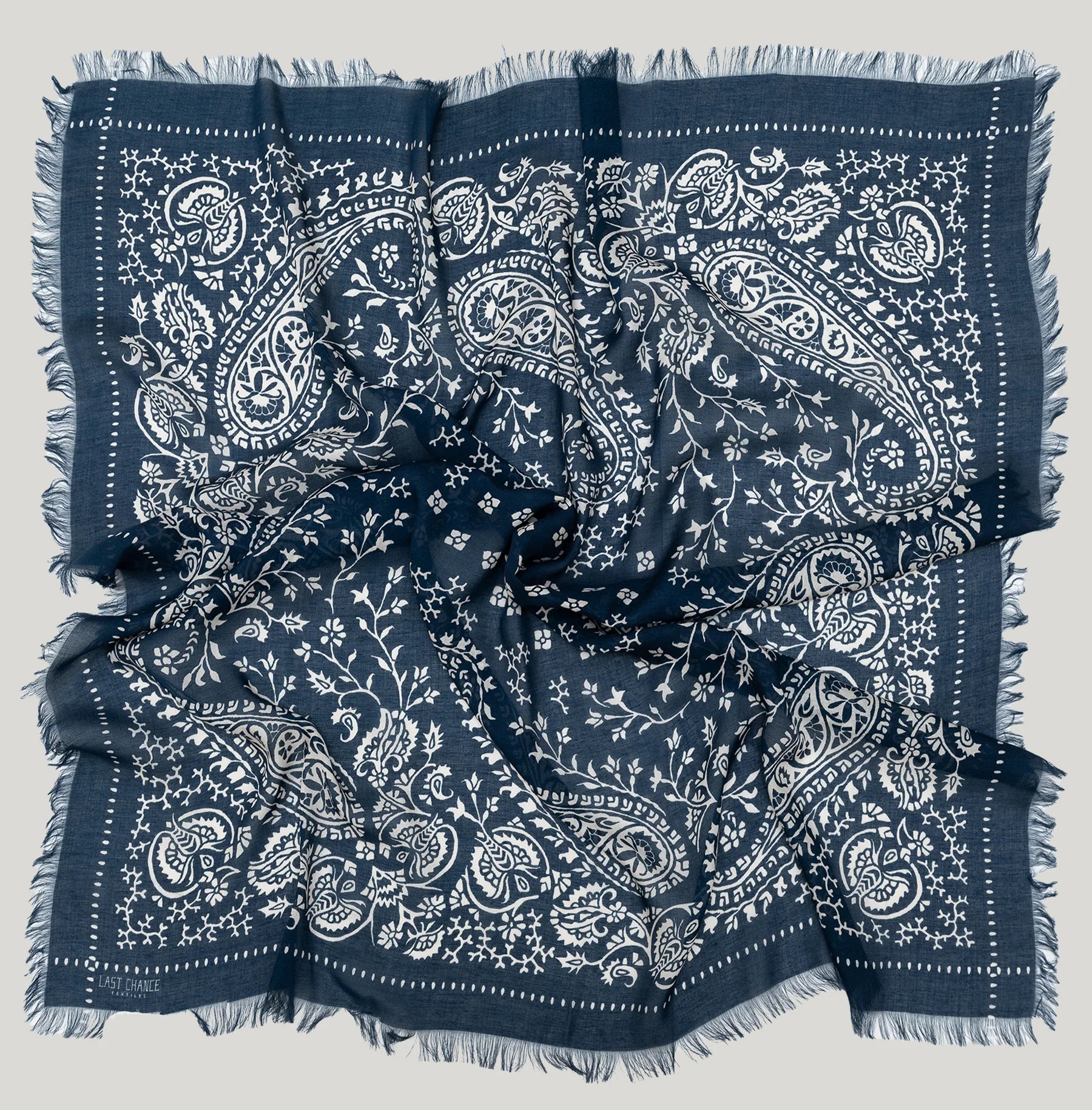 Oversize fringe bandana