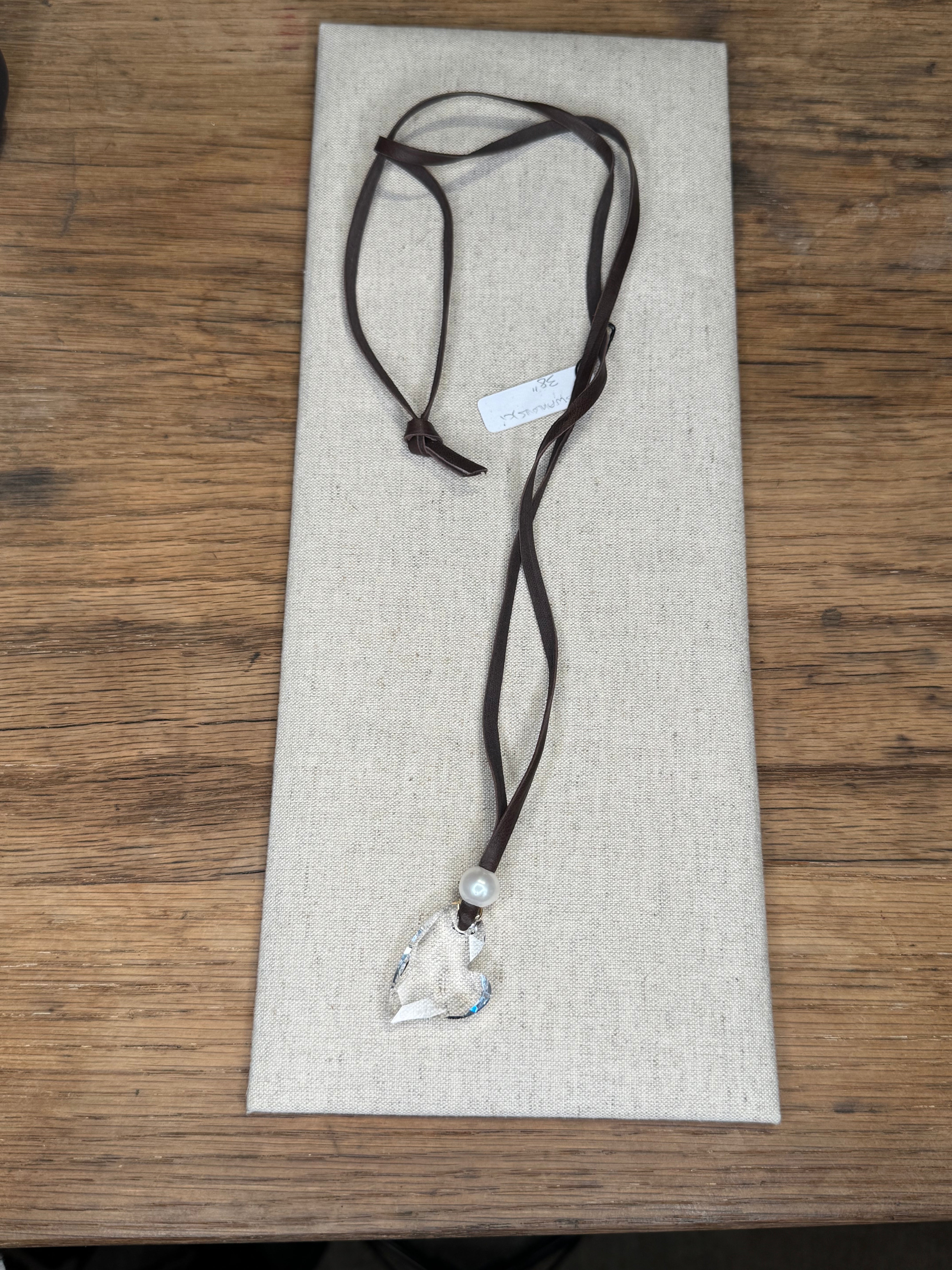 Swarovski crooked heart