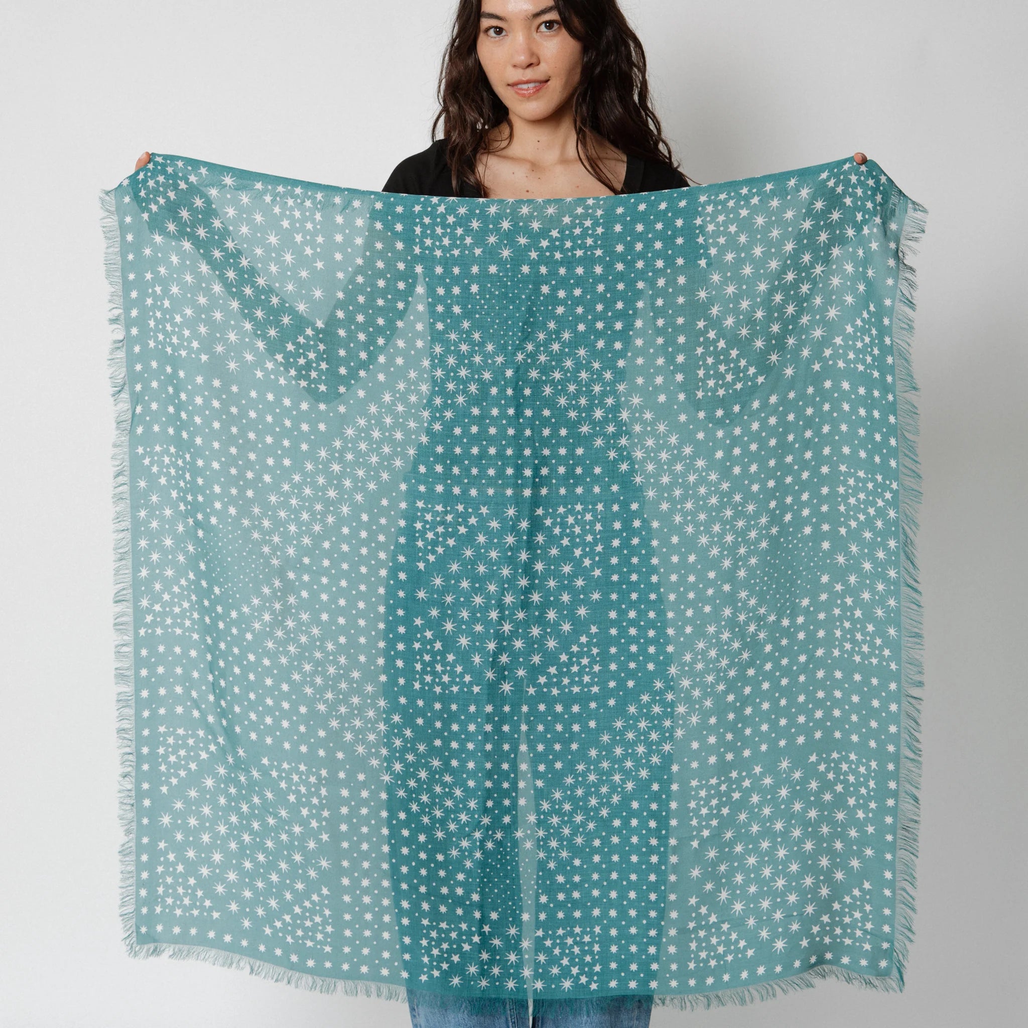 Oversize fringe bandana