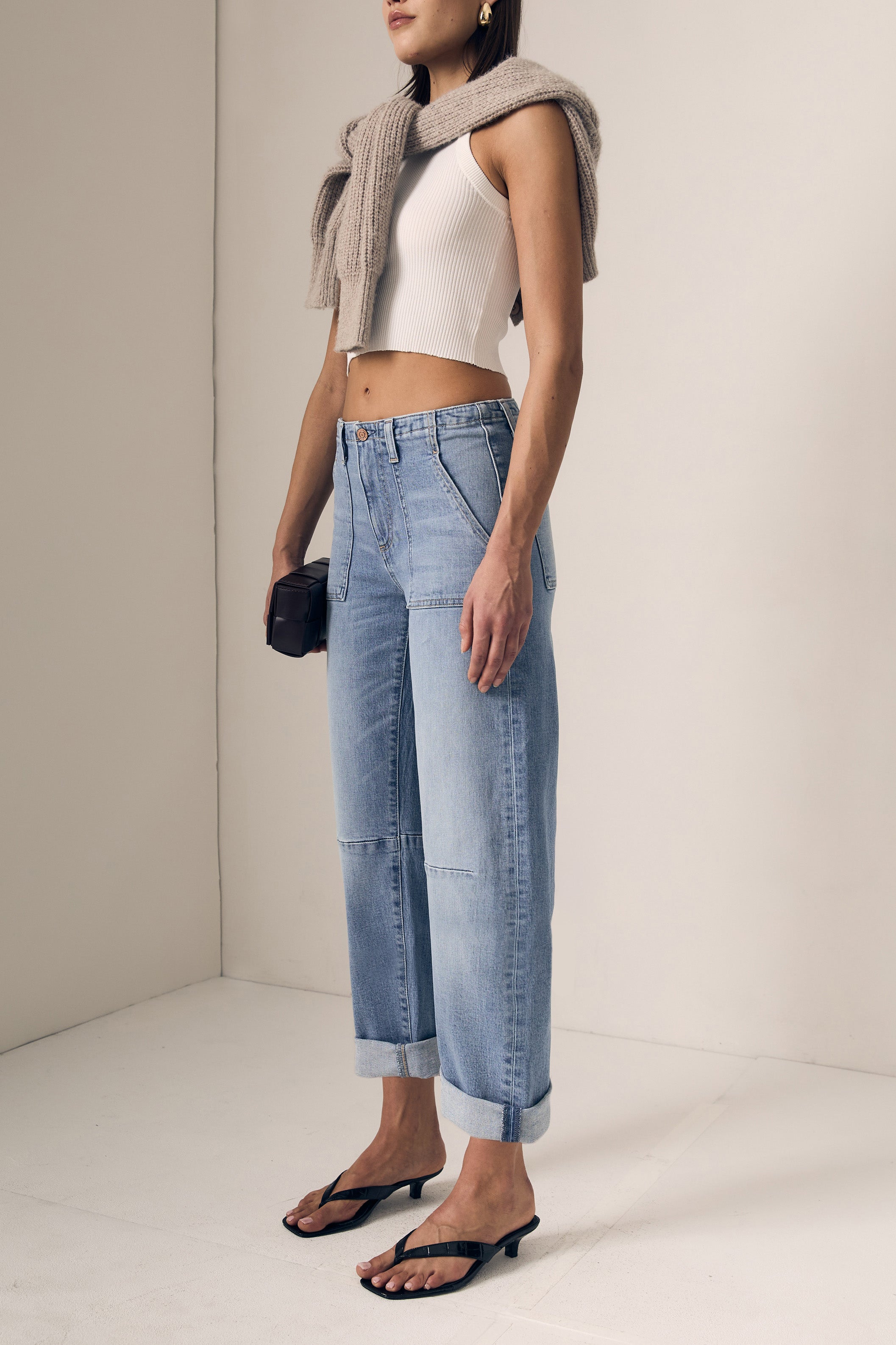 UTILITY SOFT BARREL W/ DOUBLE CUFF- MID RISE