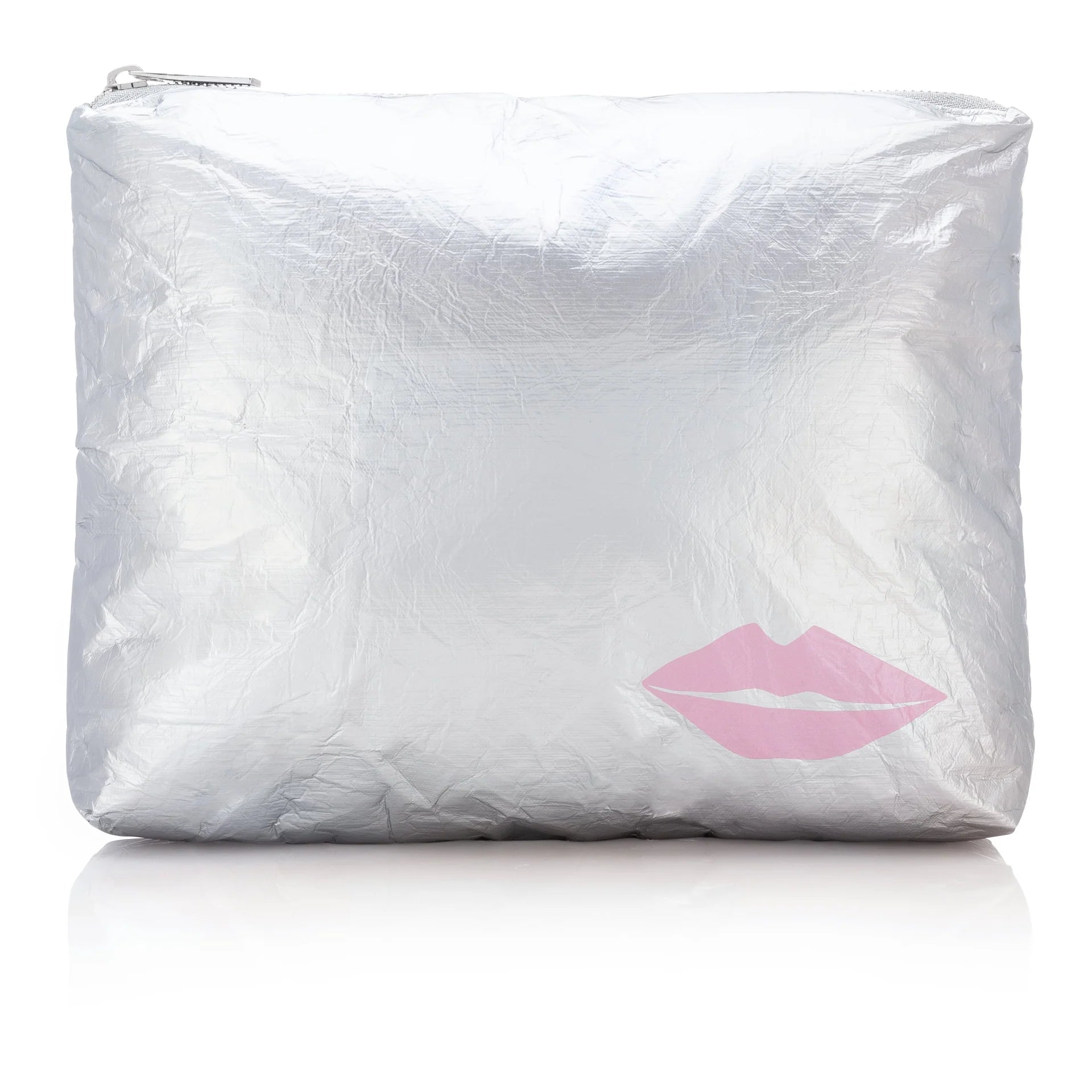 Silver with pink lip medium