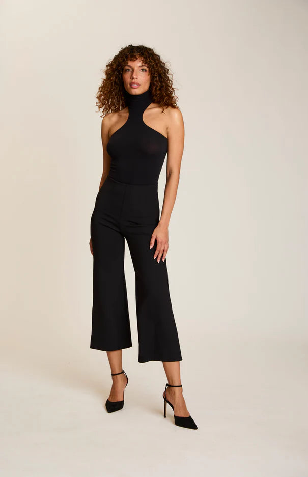 Neoprene Cropped Wide Leg pant