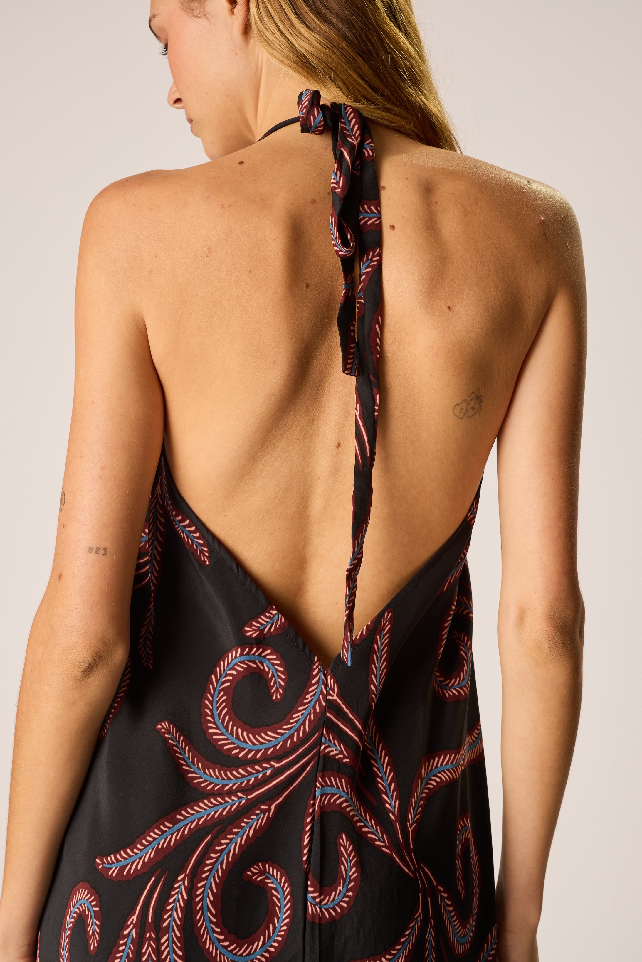 Lola Dress - black feather