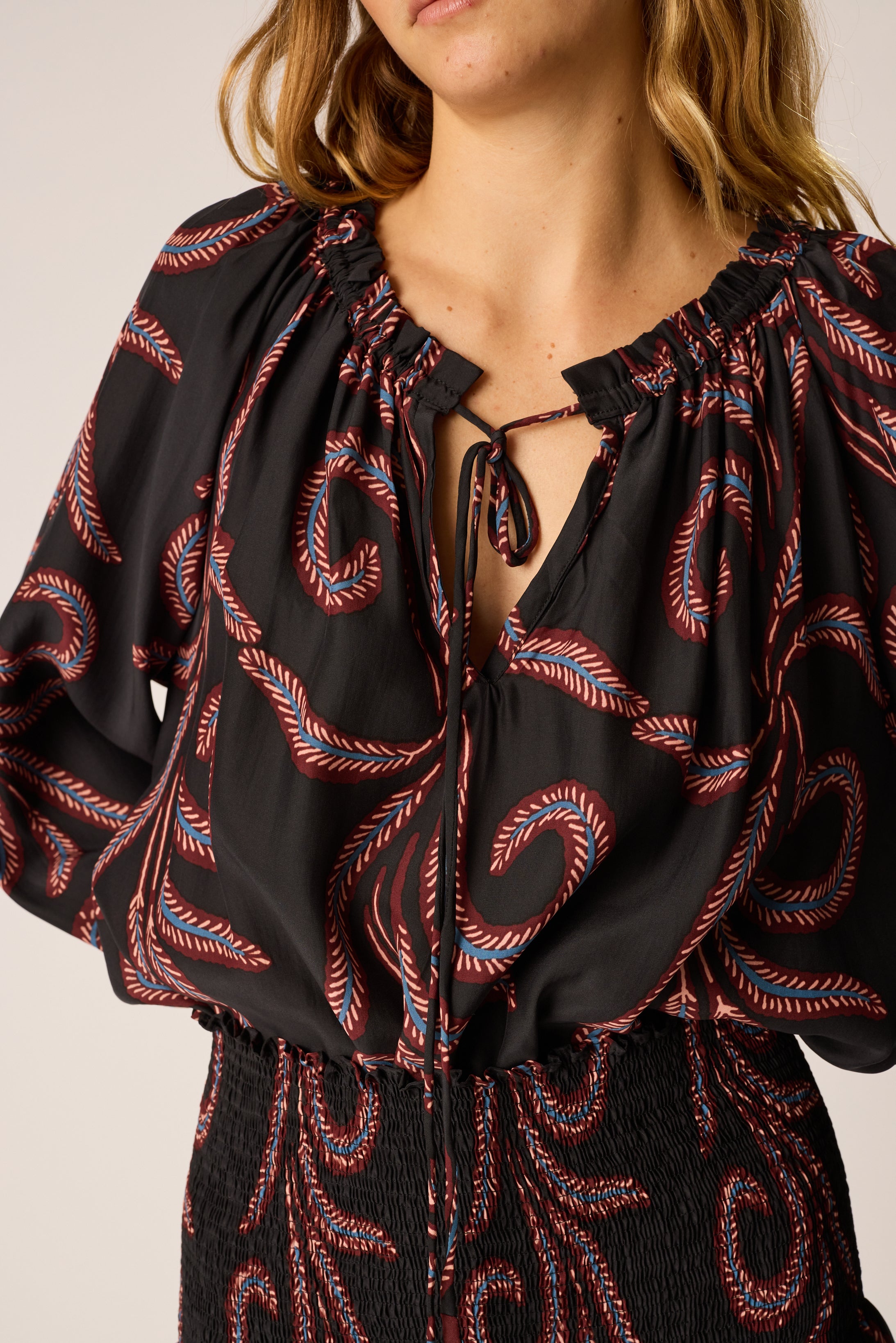 Ashley Top - black feather