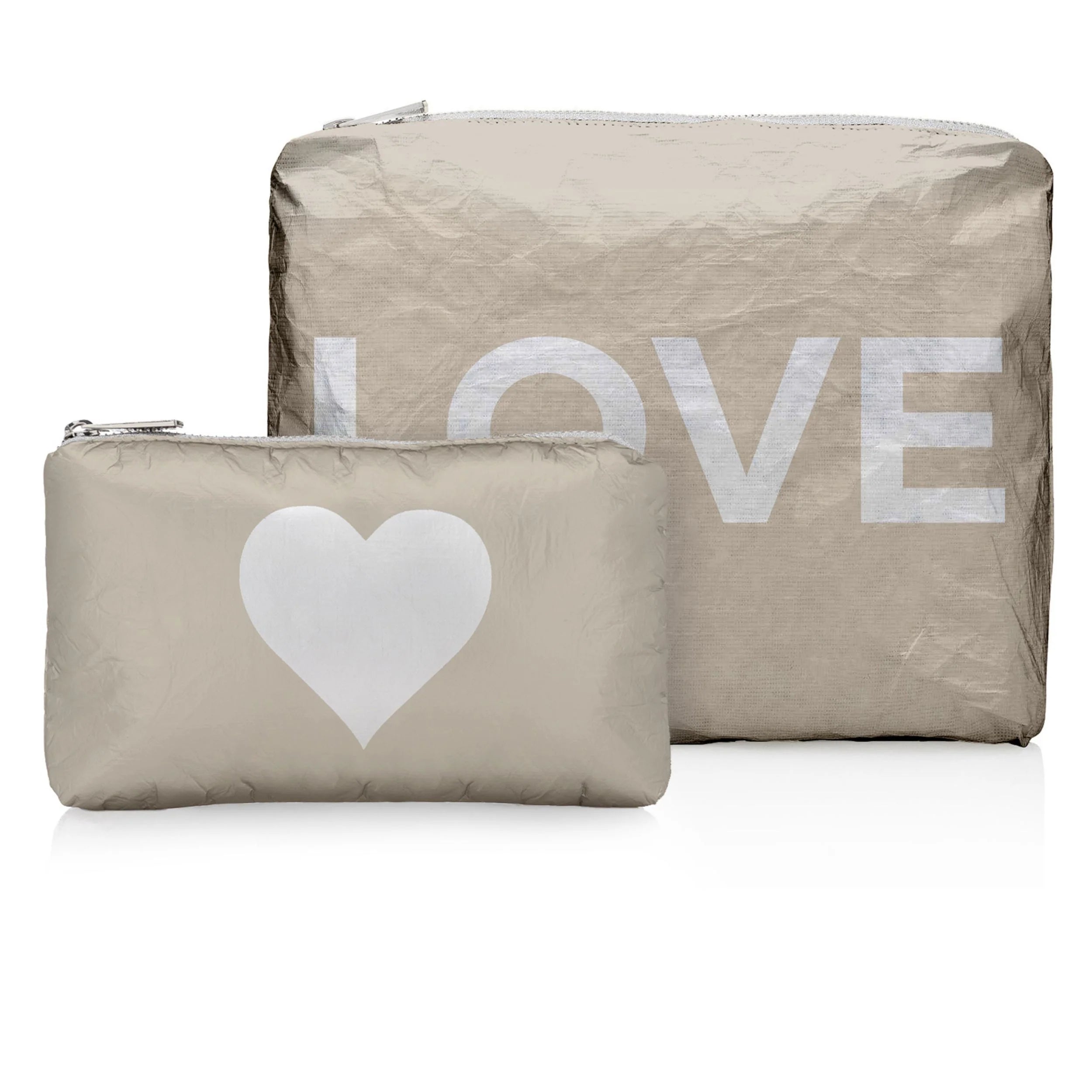 Beige love/heart set