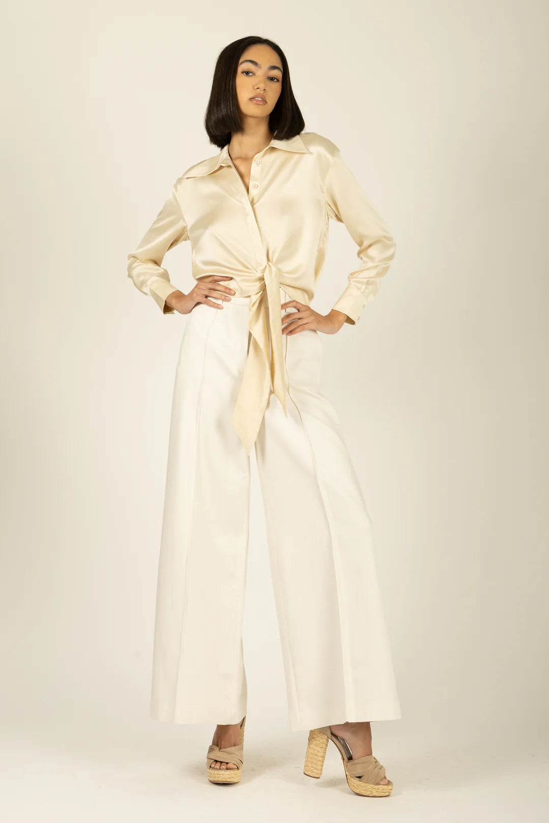 Rae Top – 100% Sand-Washed Silk Blouse