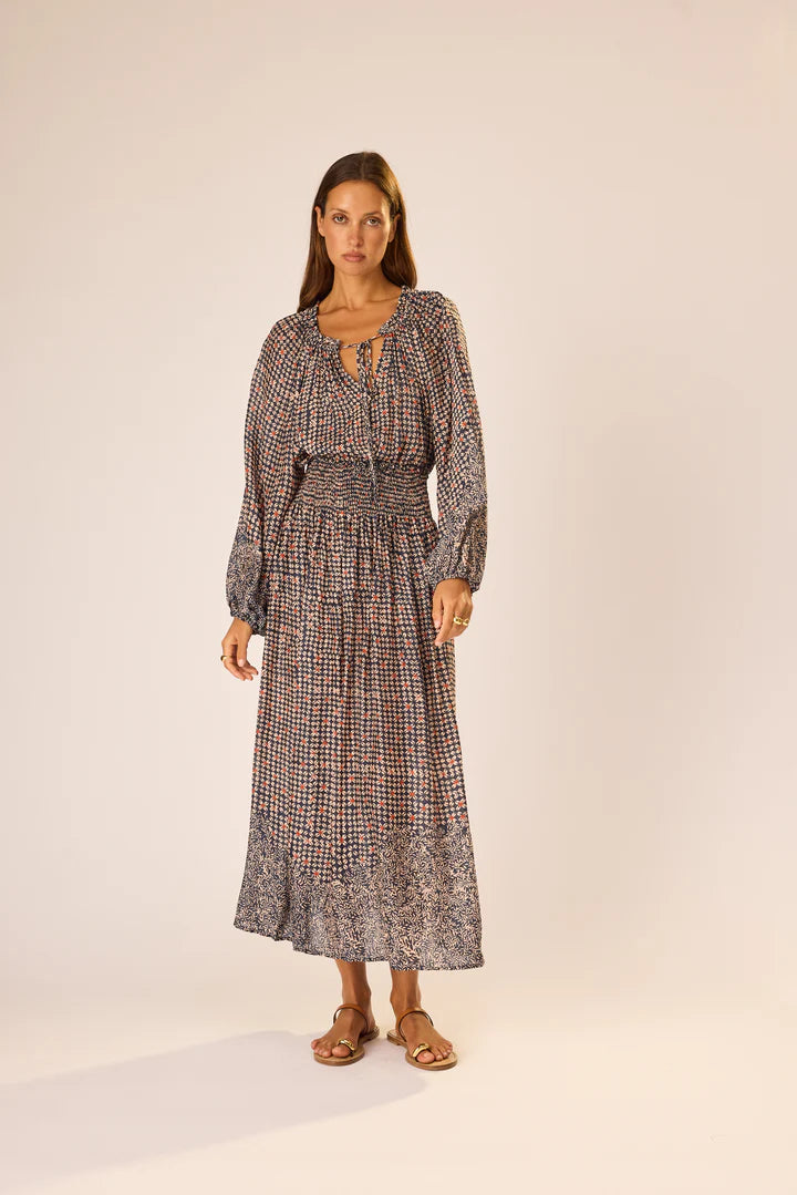 Bella Maxi Skirt in Delphi Ink - Natalie Martin