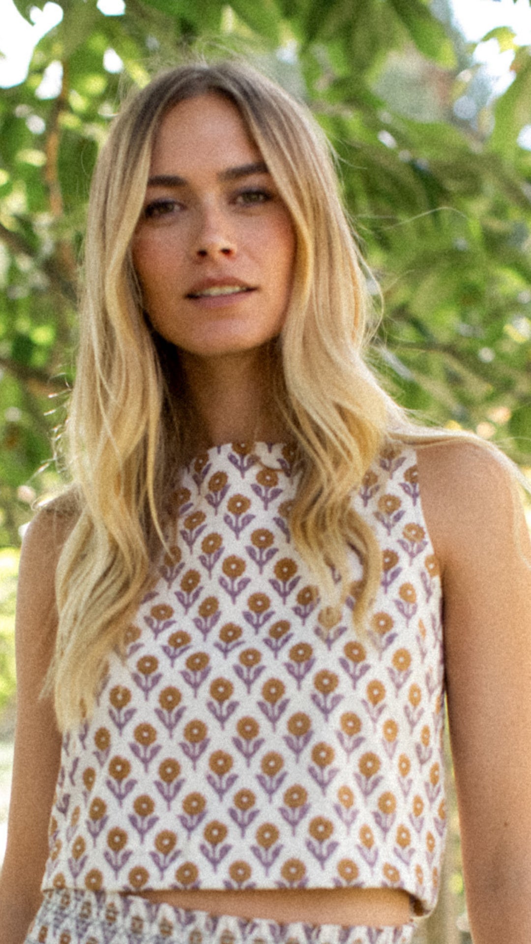 Josie Tank - Tinsel Sunflower