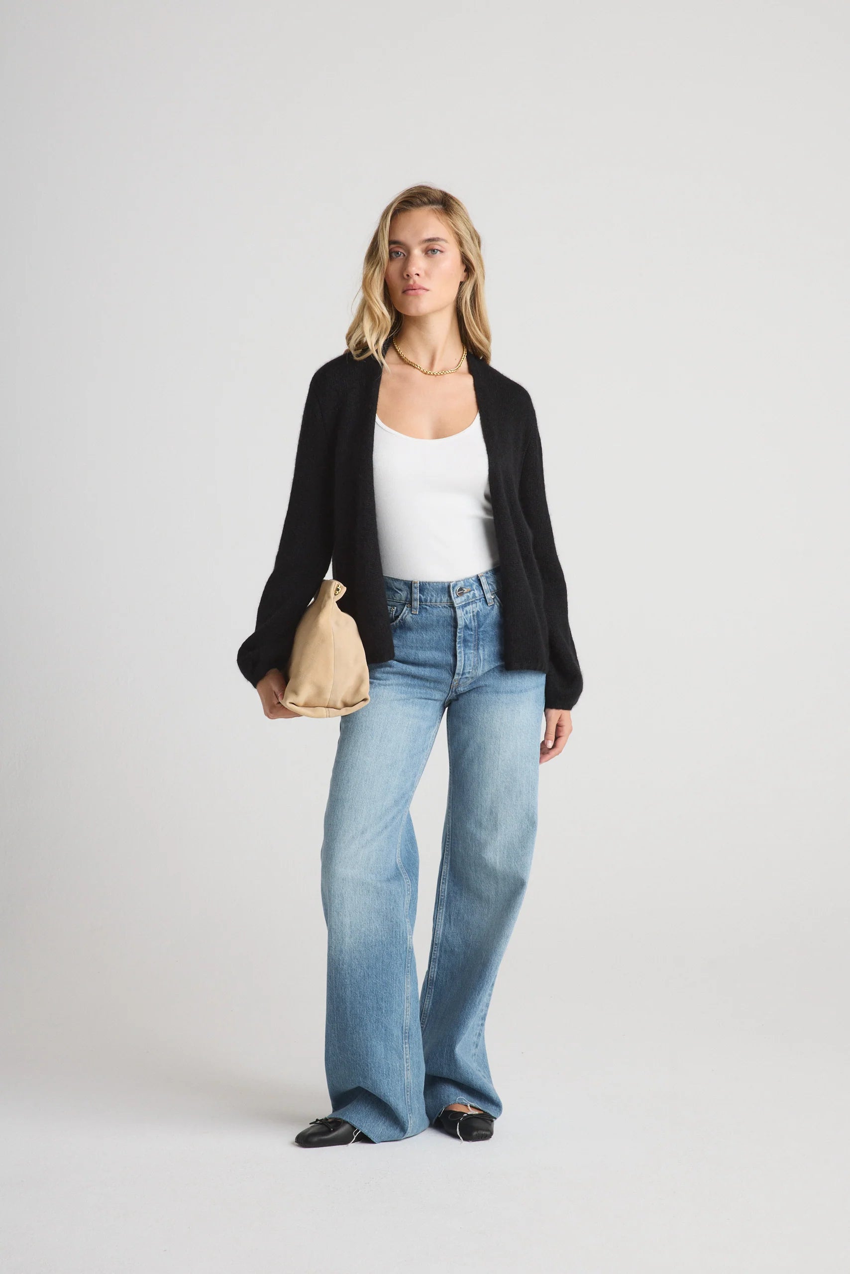 Juniper balloon sleeve open cardi