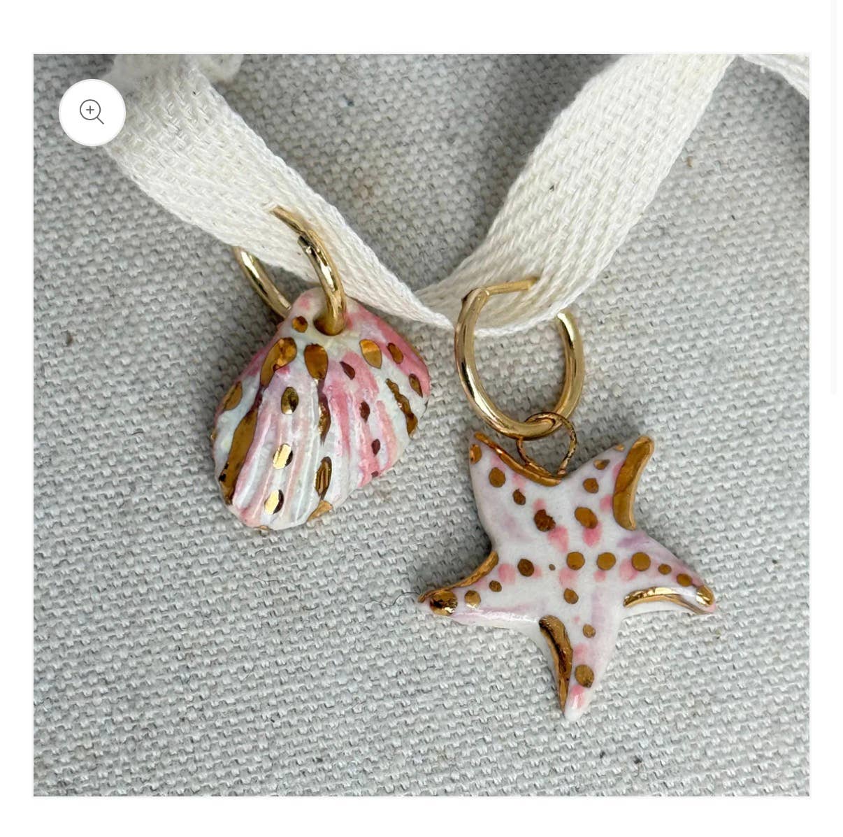 Mismatched Shell And starfish earrings