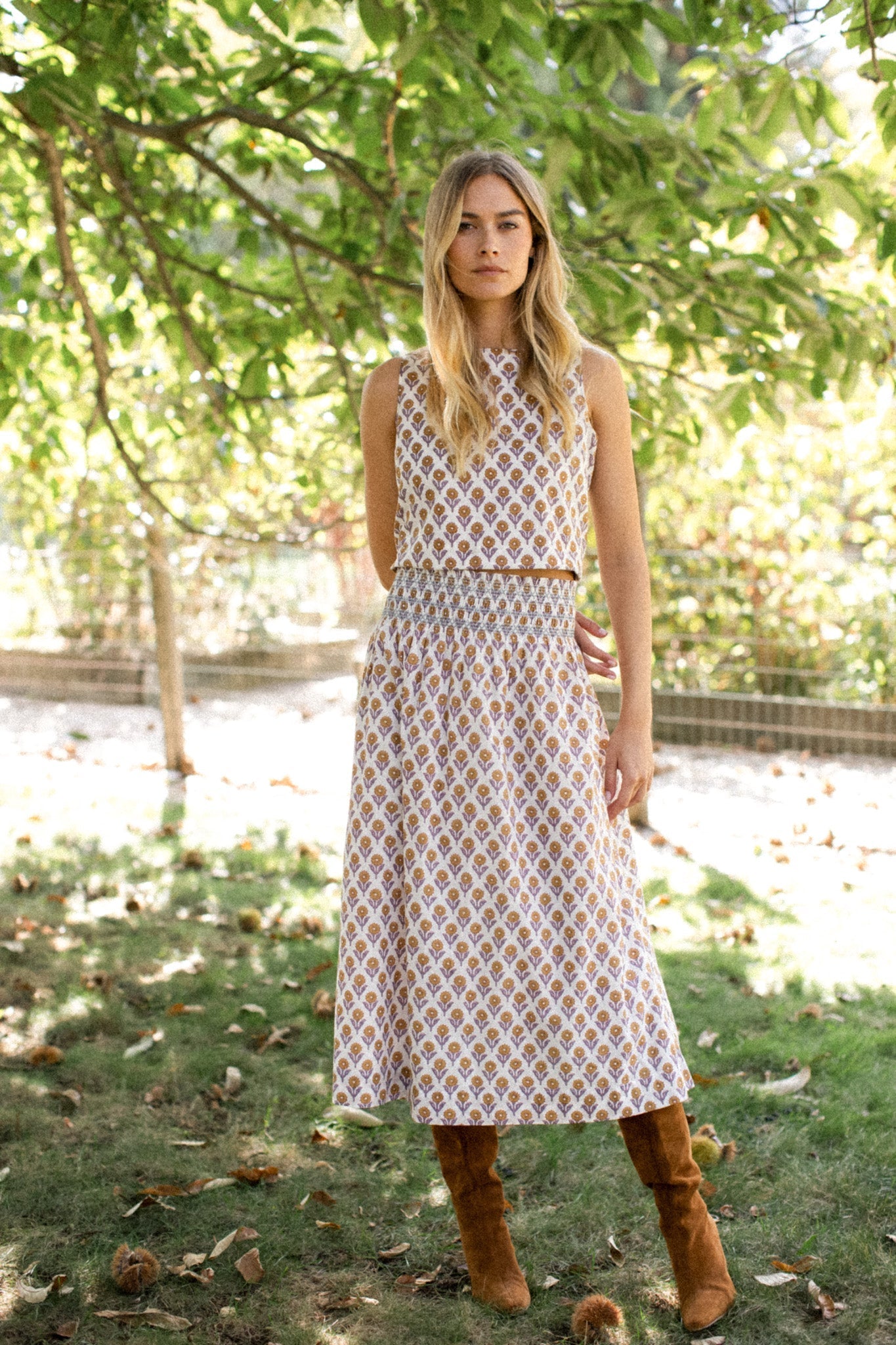 Josie Tank - Tinsel Sunflower