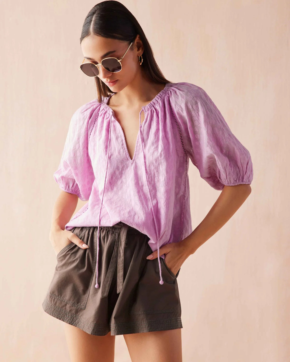Isla blouse in Tanu Taro