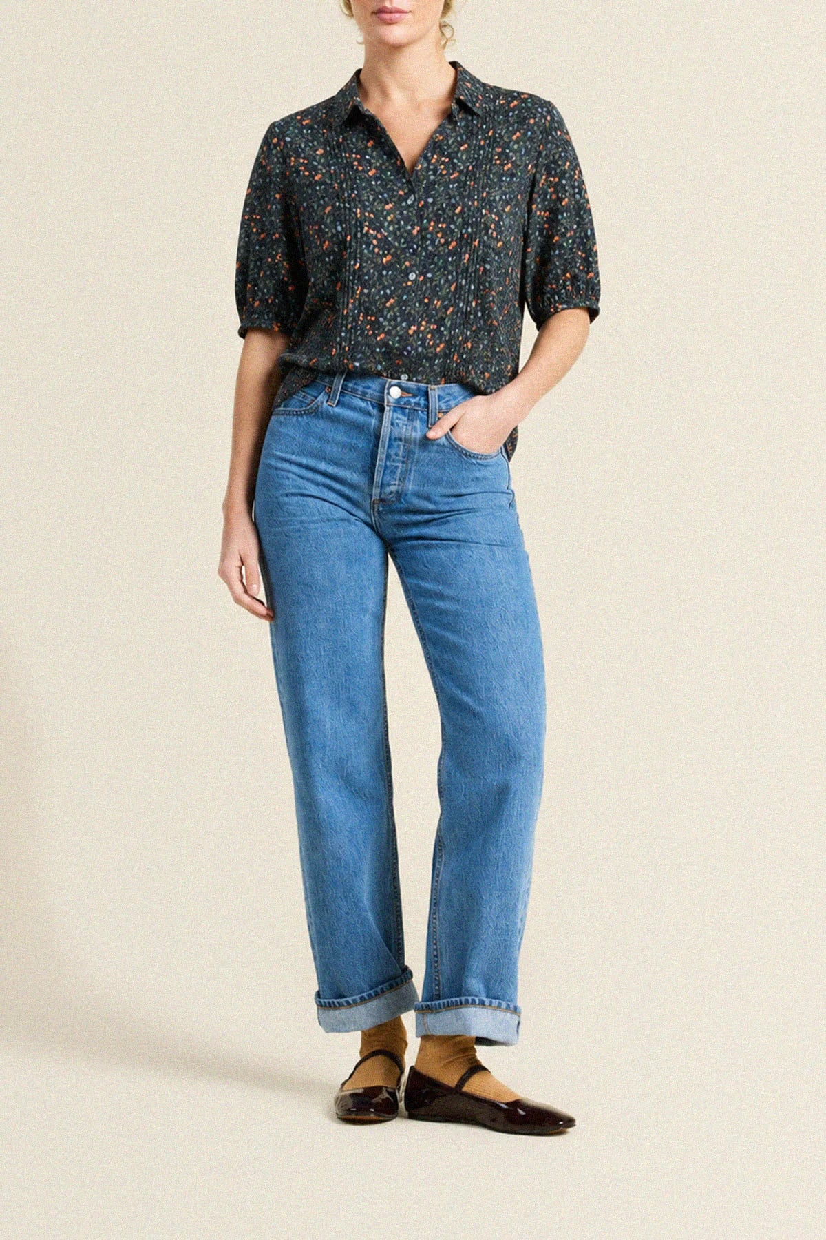 Nadine Blouse  Marin Ditsy