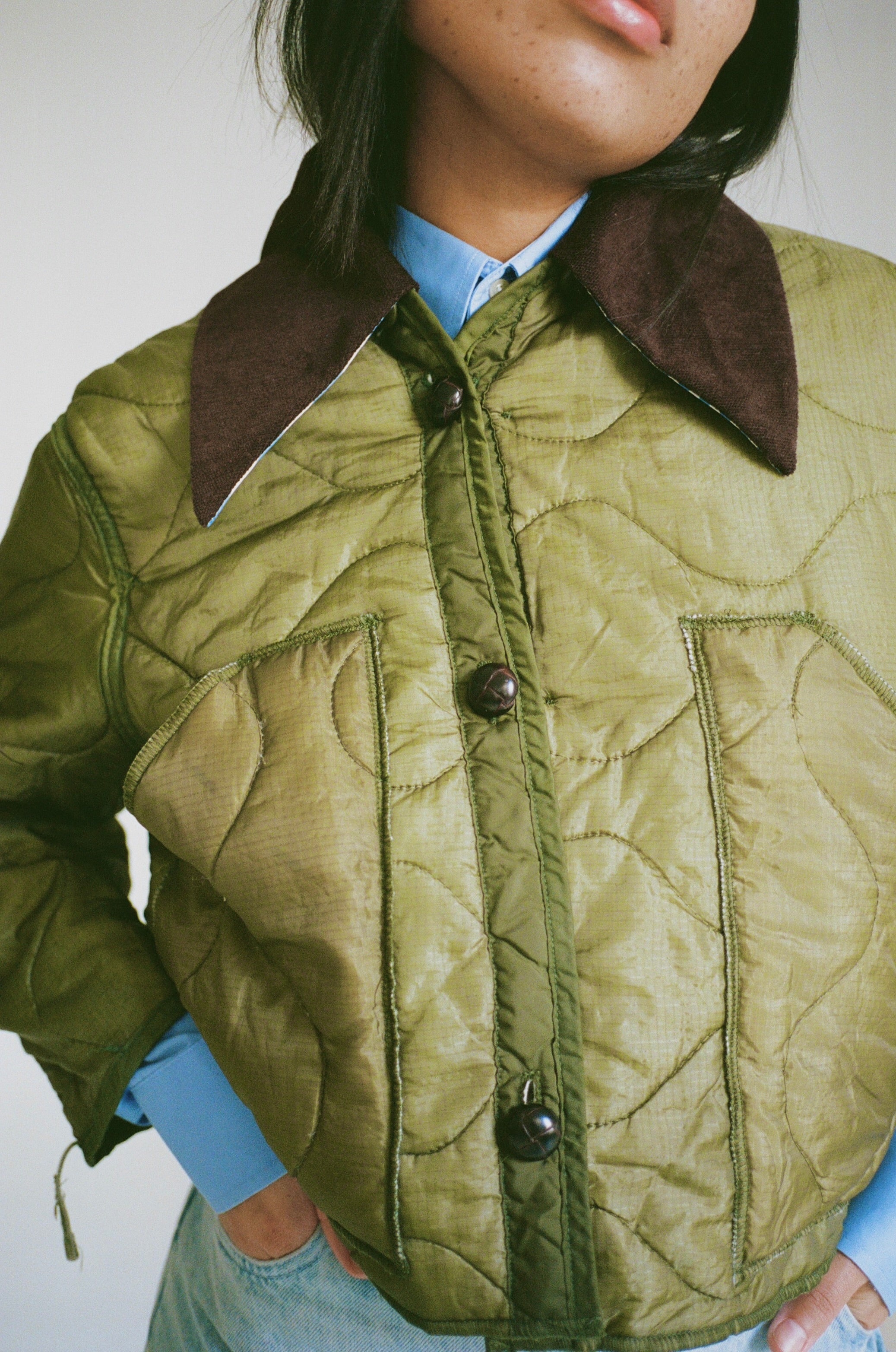 Military liner - cord collar