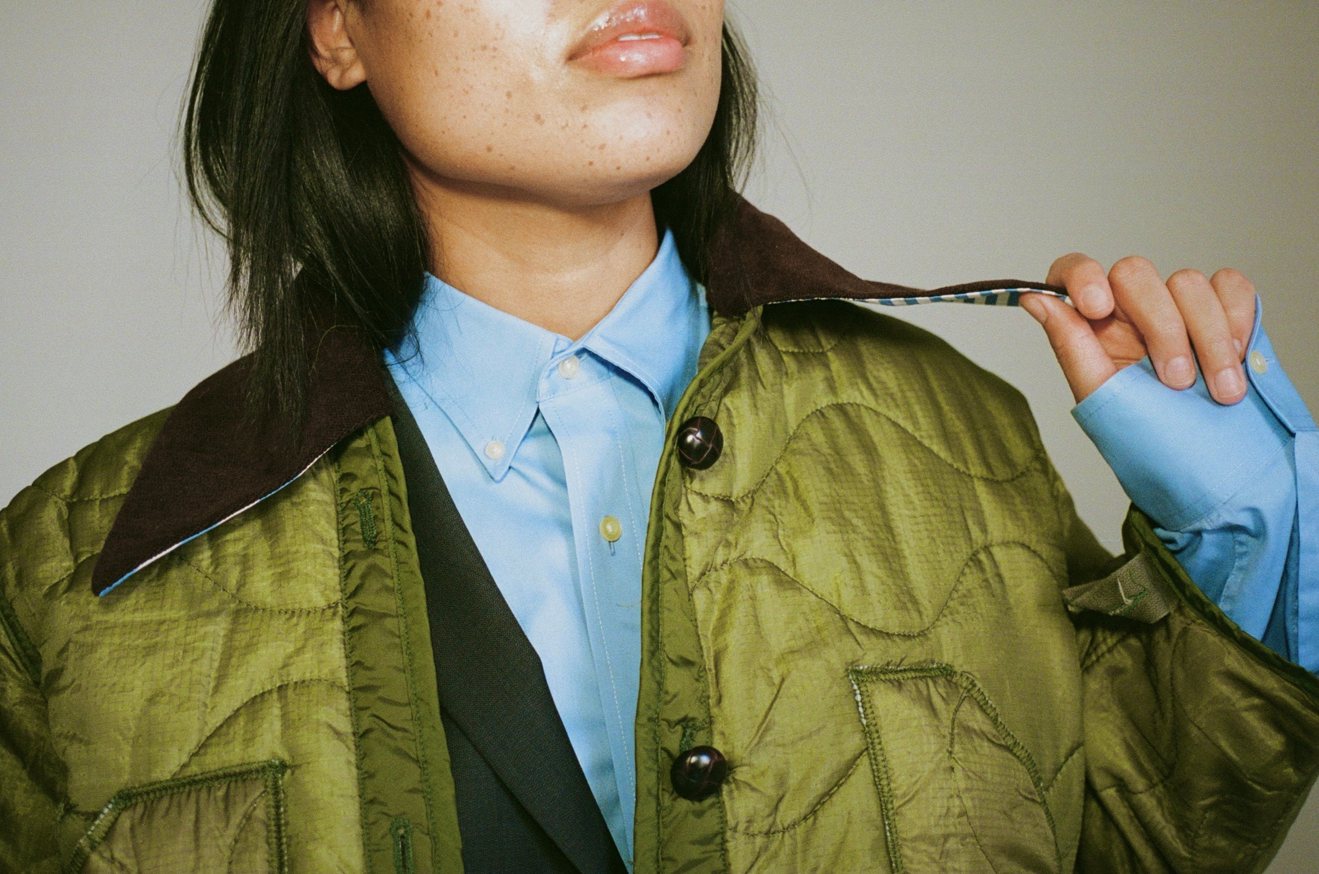 Military liner - cord collar