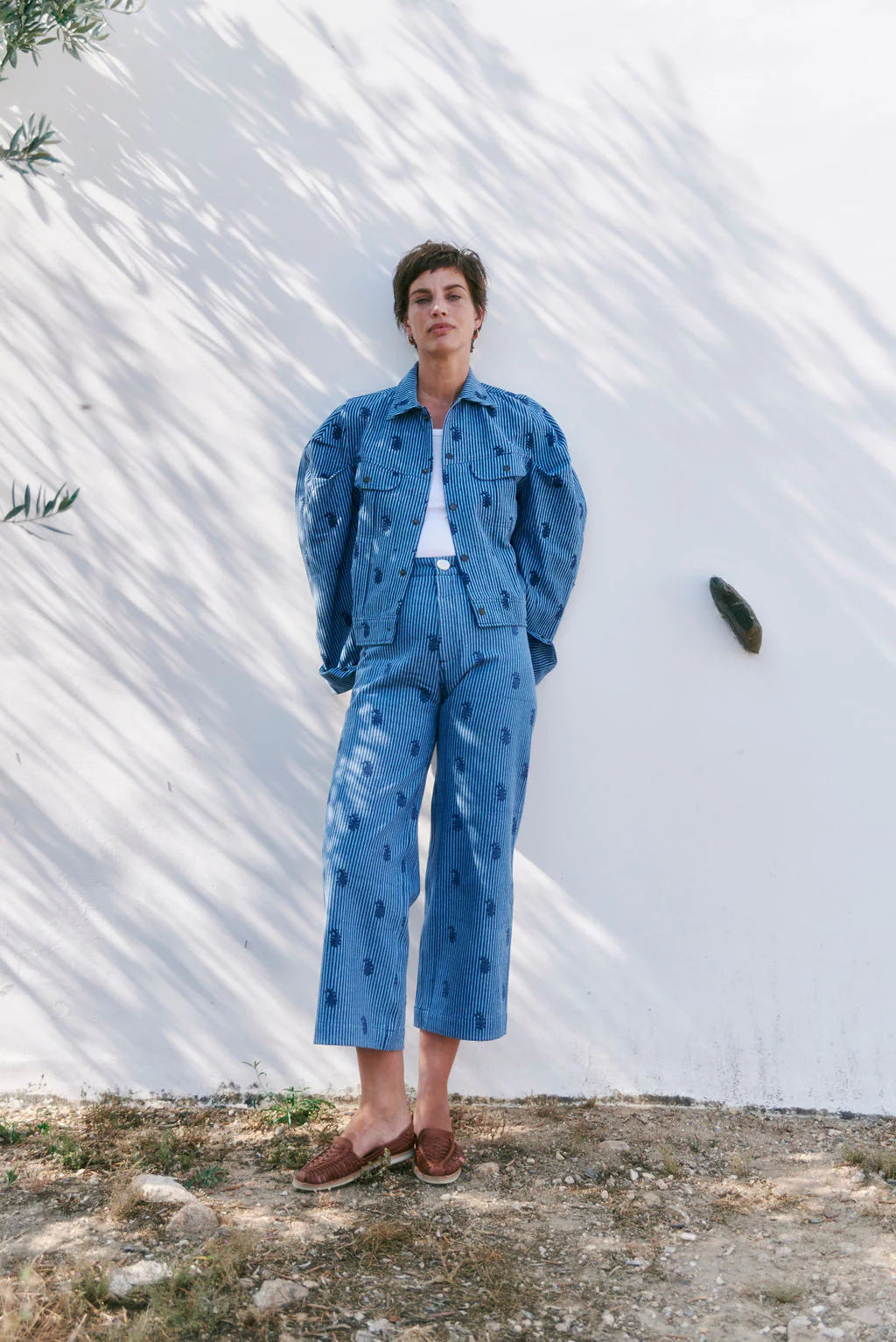 Disco pant thin stripe/paisley