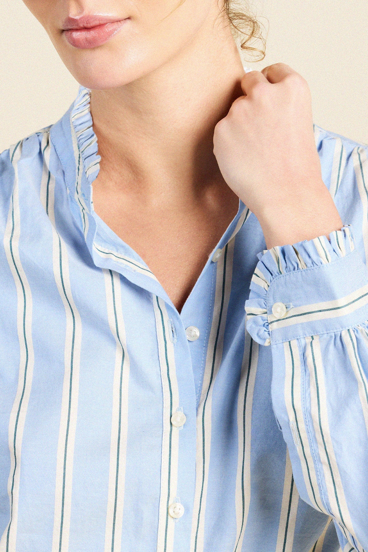 Rumi Blouse Tahoe Stripe