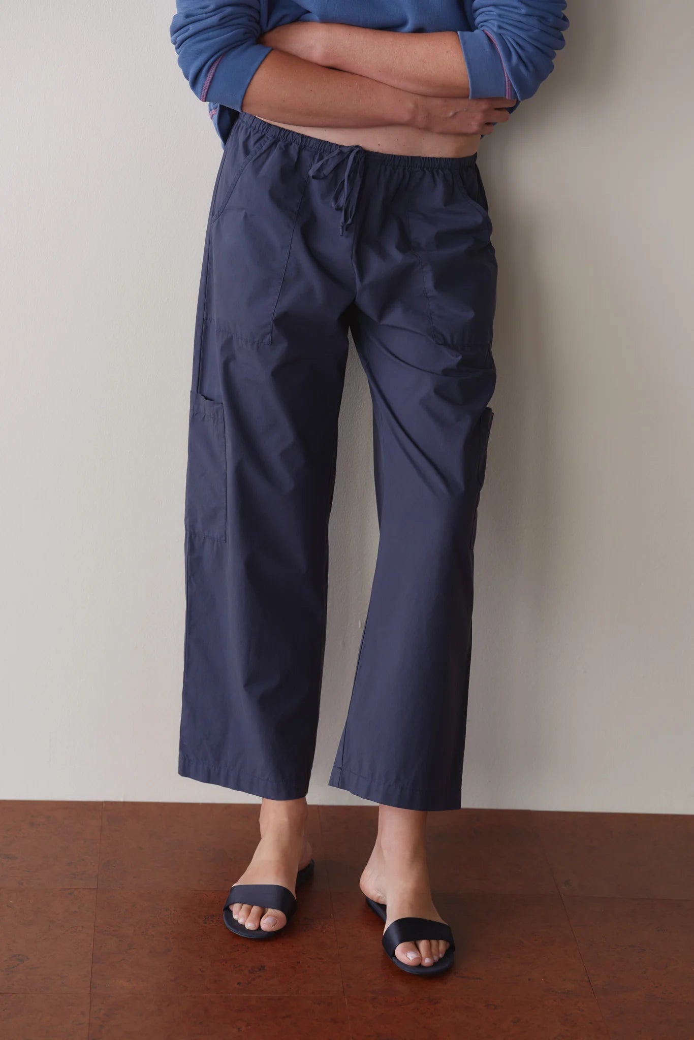 The Pop Drawstring Cargo Pant - Midnight