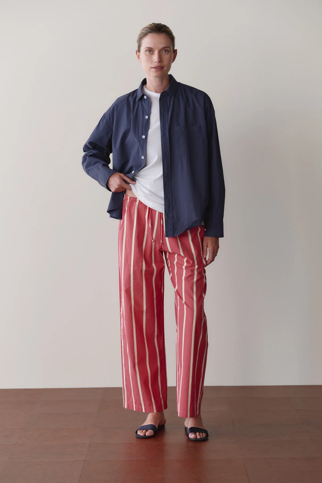 The Pop Stripe Drawstring Pant